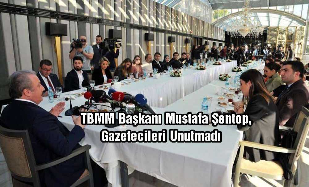 Tbmm Başkanı Mustafa Şentop, Gazetecileri Unutmadı