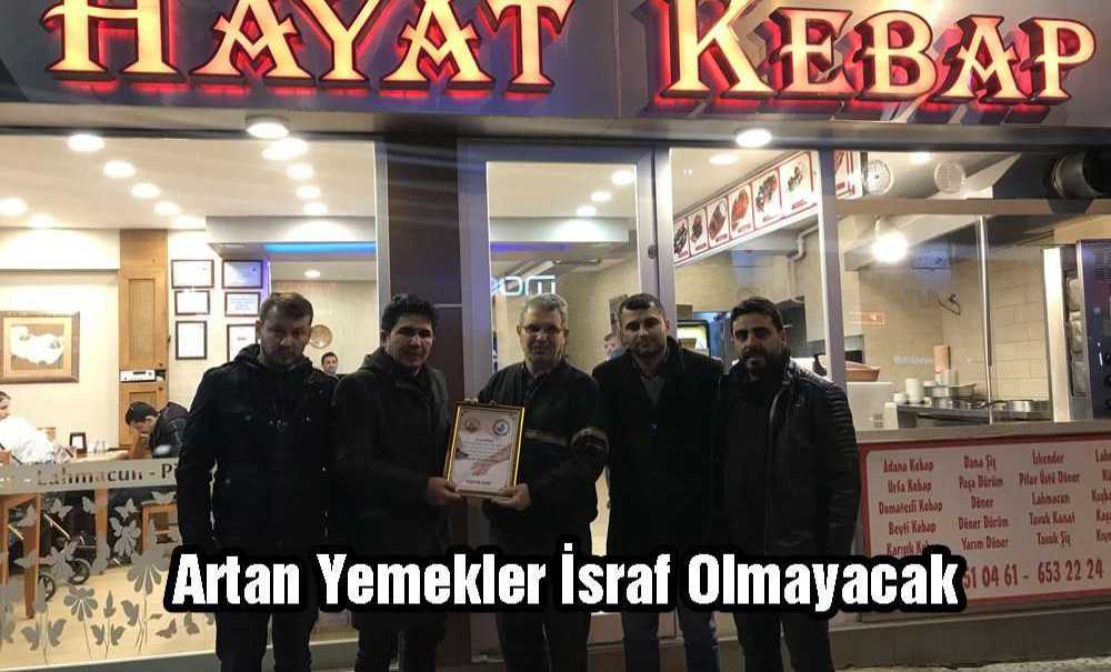 Artan Yemekler İsraf Olmayacak