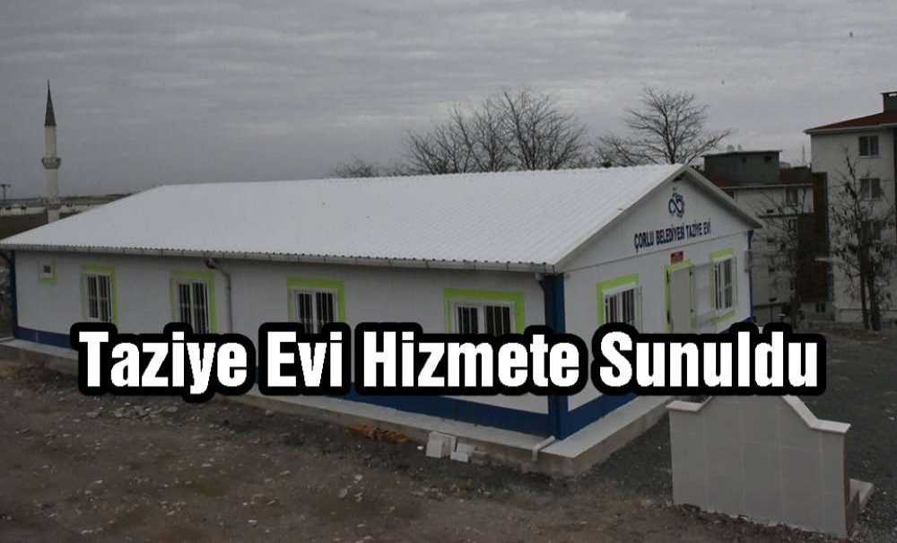 Taziye Evi Hizmete Sunuldu