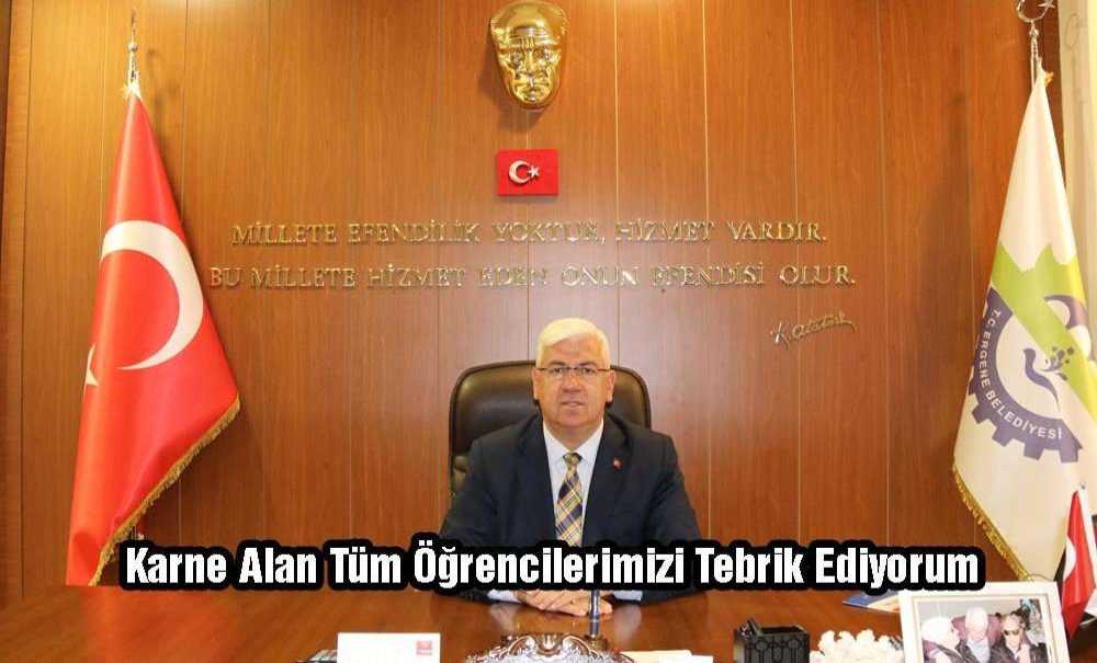 Karnelerini Alan Tüm Öğrencilerimizi Tebrik Ediyorum