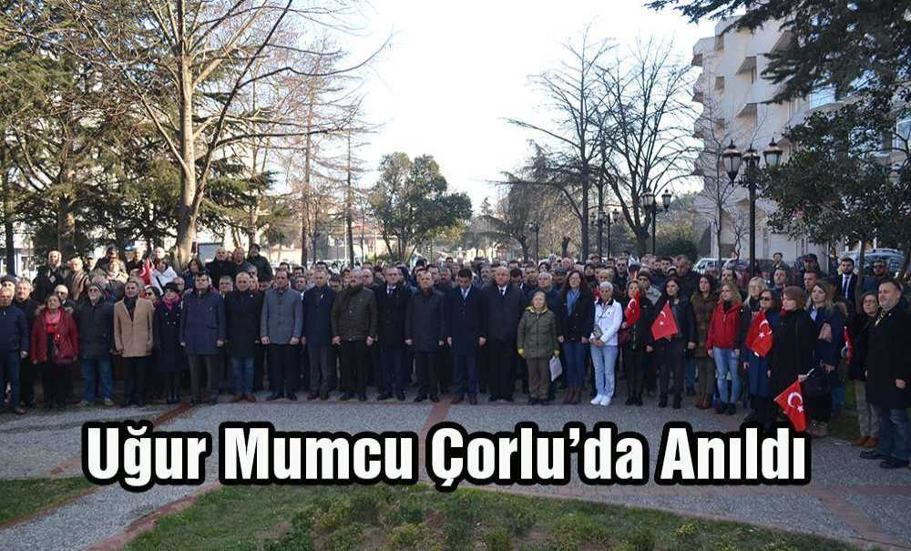 Uğur Mumcu Çorlu'da Anıldı
