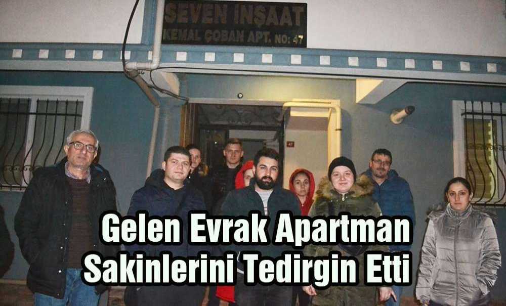 Gelen Evrak Apartman Sakinlerini Tedirgin Etti
