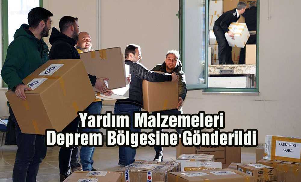 Yardım Malzemeleri Deprem Bölgesine Gönderildi