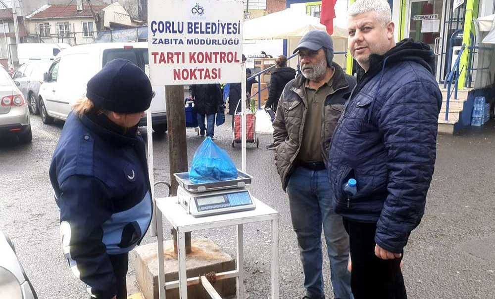 Zabıta Tartı Kontrol Noktası Uygulaması Yaptı
