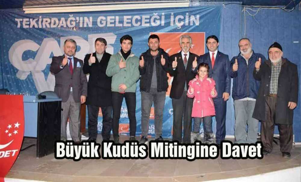 Büyük Kudüs Mitingine Davet