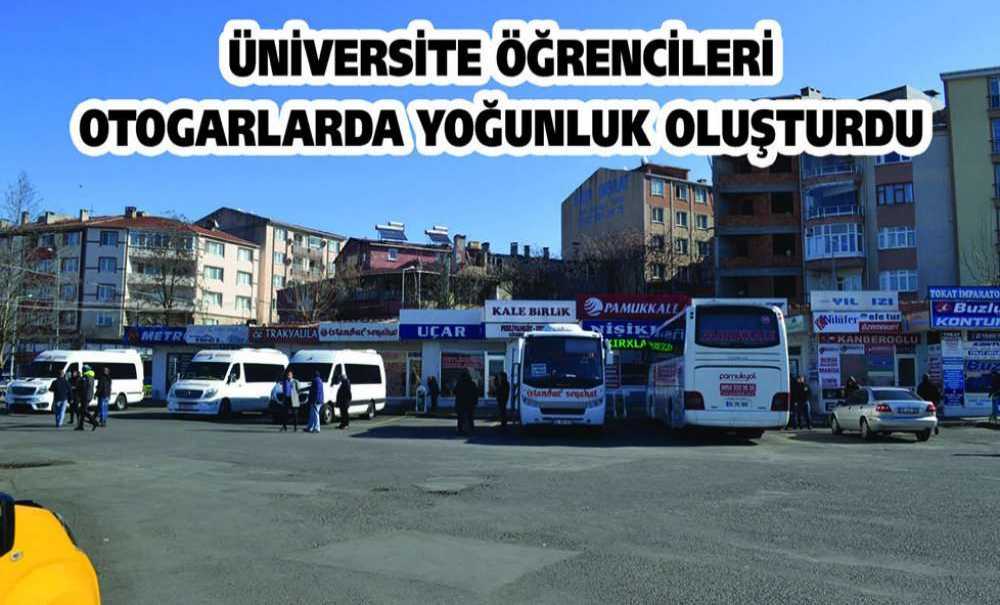 Üniversite Öğrencileri Otogarlarda Yoğunluk Oluşturdu
