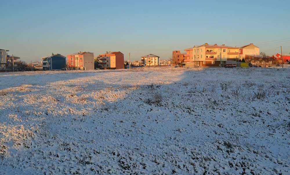 Çorlu'ya İlk Kar Sonunda Yağdı