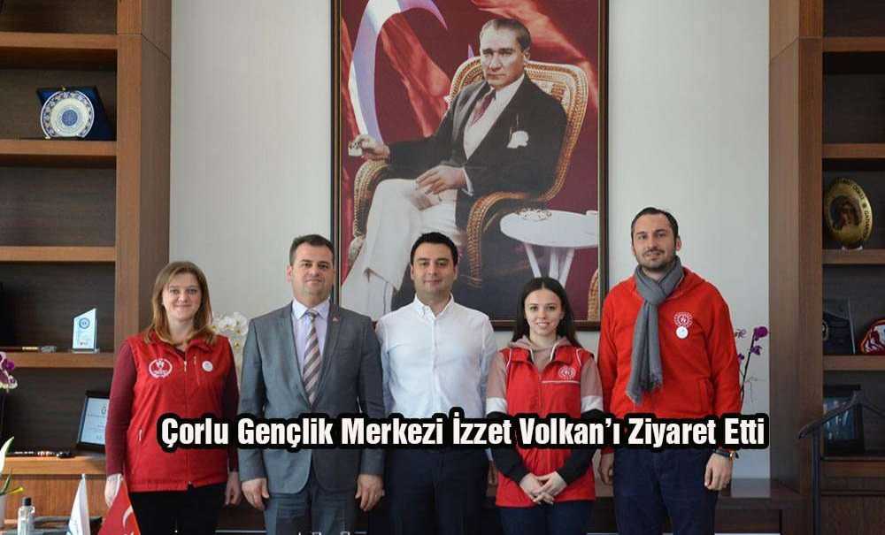 Çorlu Gençlik Merkezi İzzet Volkan'ı Ziyaret Etti