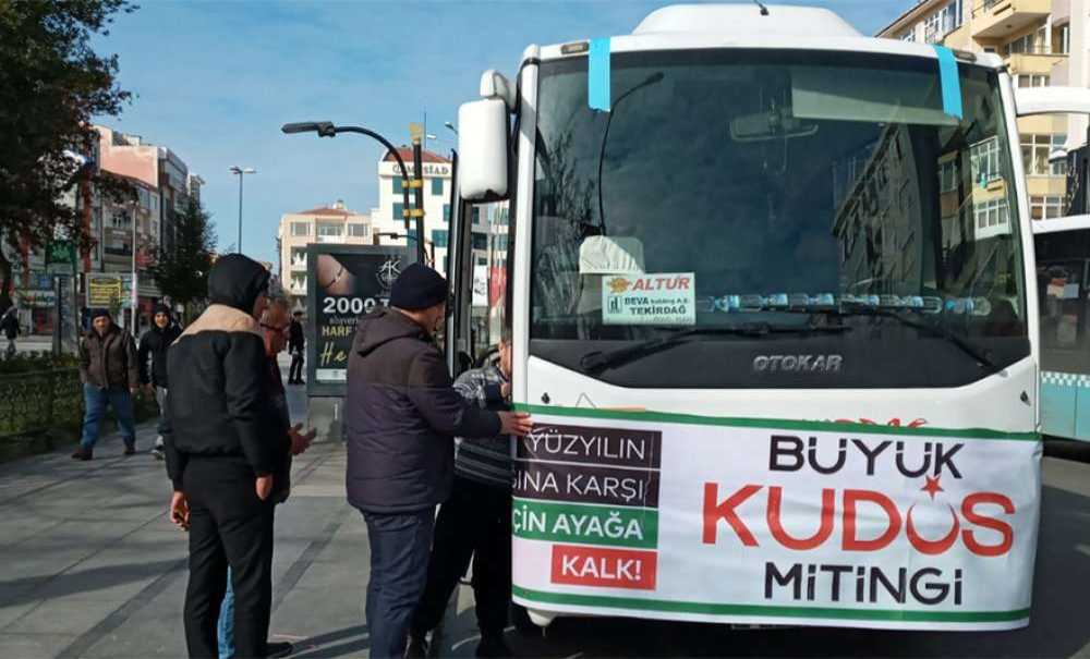 Kudüs Mitingi İçin Yenikapı Meydanına Gittiler