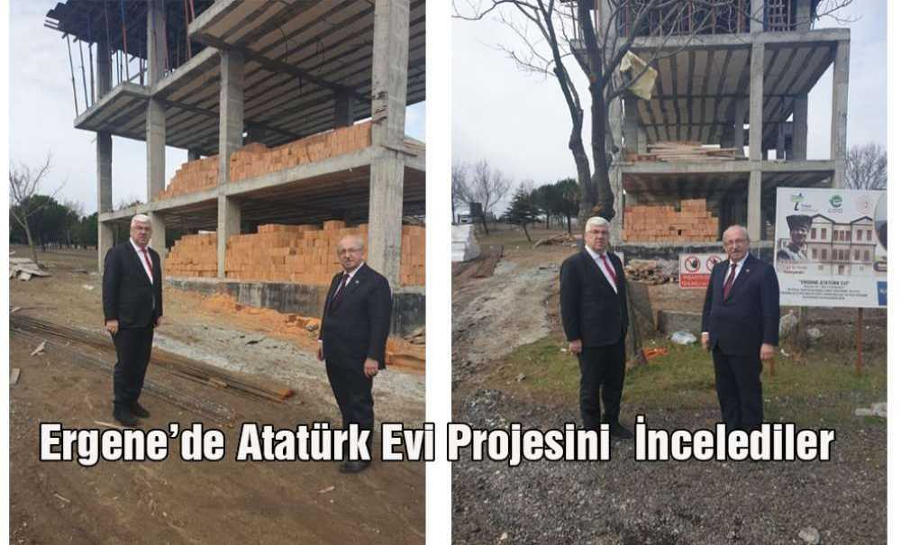 Ergene'de Atatürk Evi Projesini İncelediler