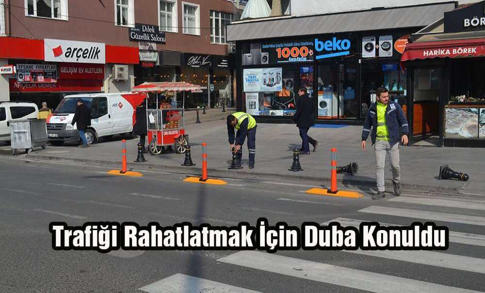 Trafiği Rahatlatmak İçin Duba Konuldu