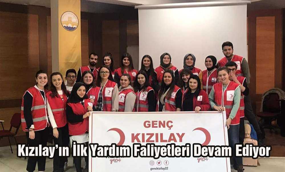 Kızılay'ın İlk Yardım Faaliyetleri Devam Ediyor