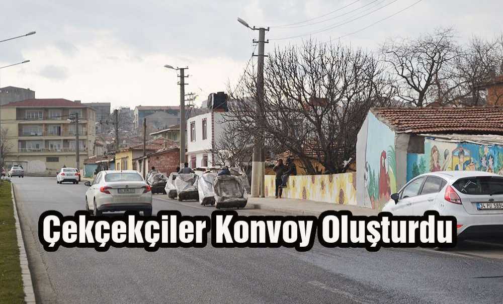 Çekçekçiler Konvoy Oluşturdu