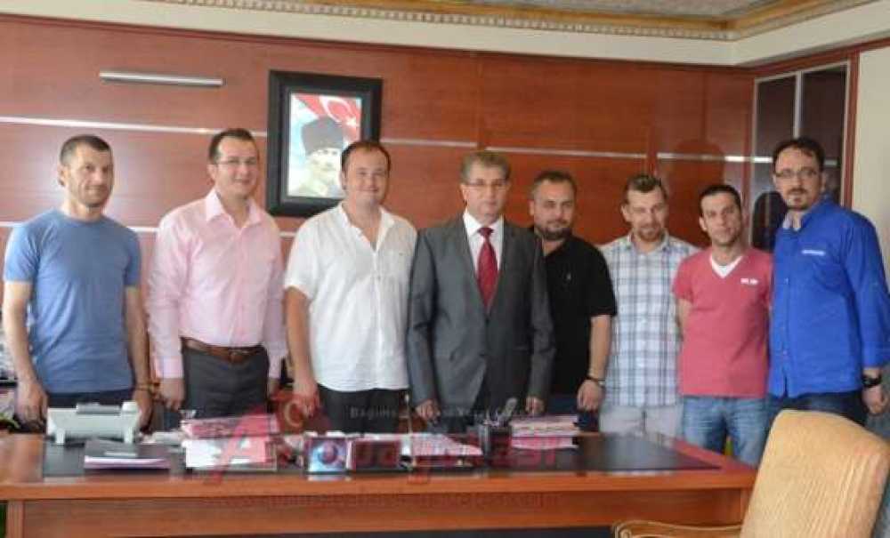 Çorlu Gazeteciler Derneği'nden Kaymakam Doğan'a Ziyaret