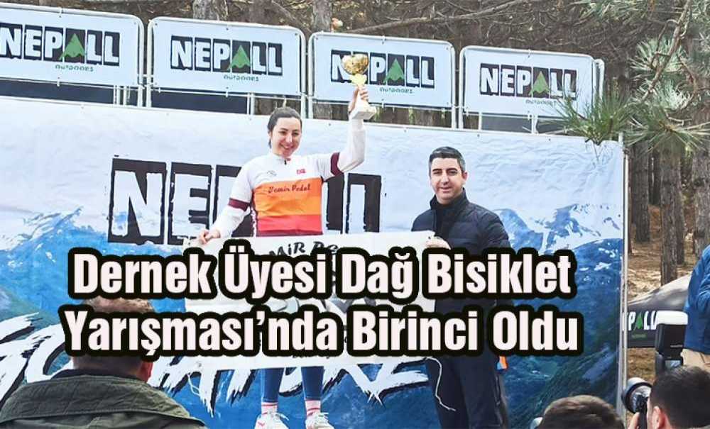 Dernek Üyesi Dağ Bisiklet Yarışması'nda Birinci Oldu
