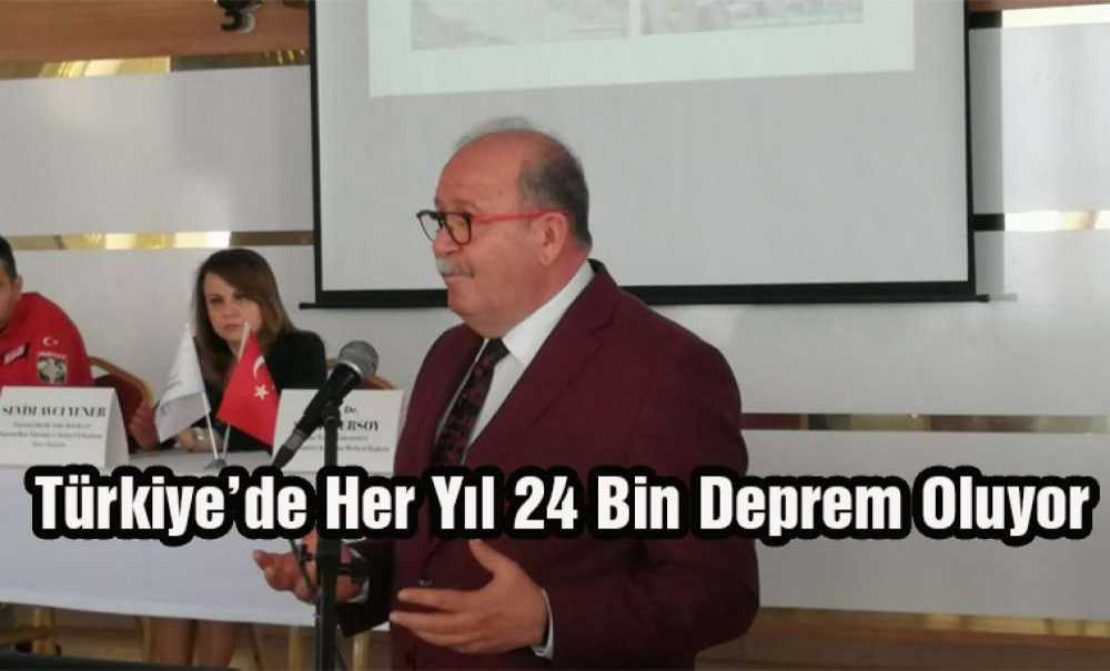 “Türkiye'de Her Yıl 24 Bin Deprem Oluyor”