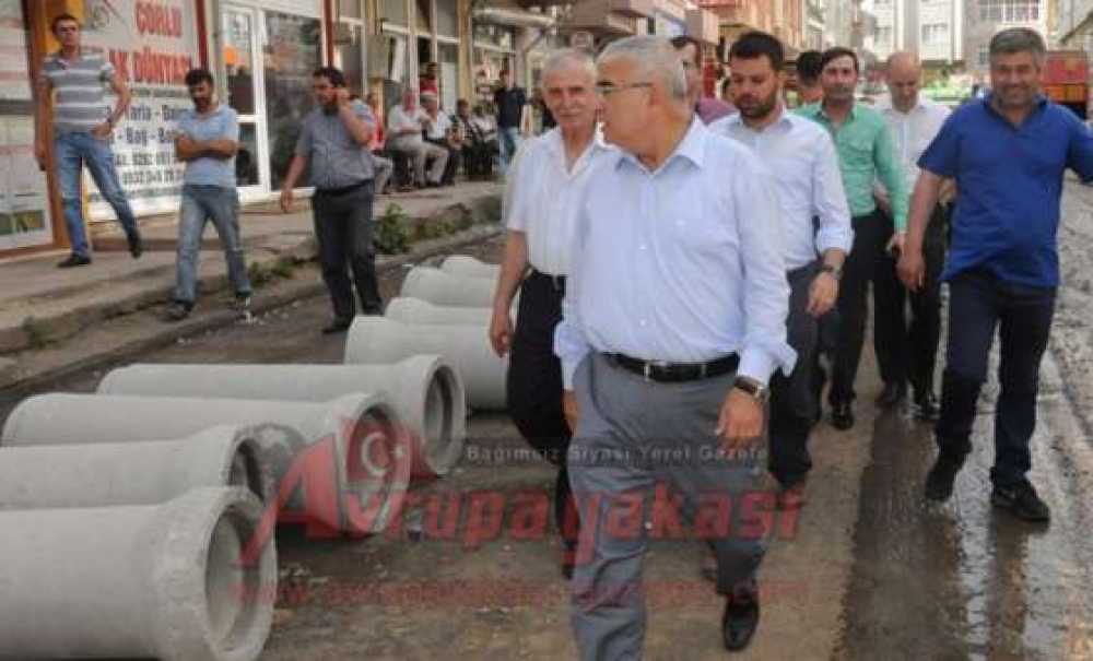 Başkan Baysan 5. Etap Altyapı Çalışmalarını Yerinde İnceledi