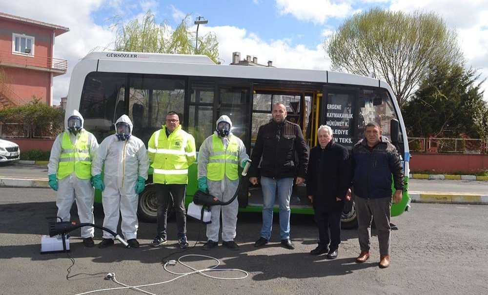 Çorlu'da 328 Taksi Ve Diğer Araçlar Dezenfekte Edildi