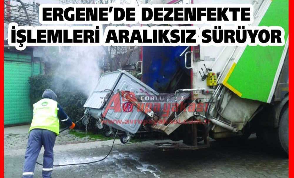 Ergene'de Dezenfekte İşlemleri Aralıksız Sürüyor