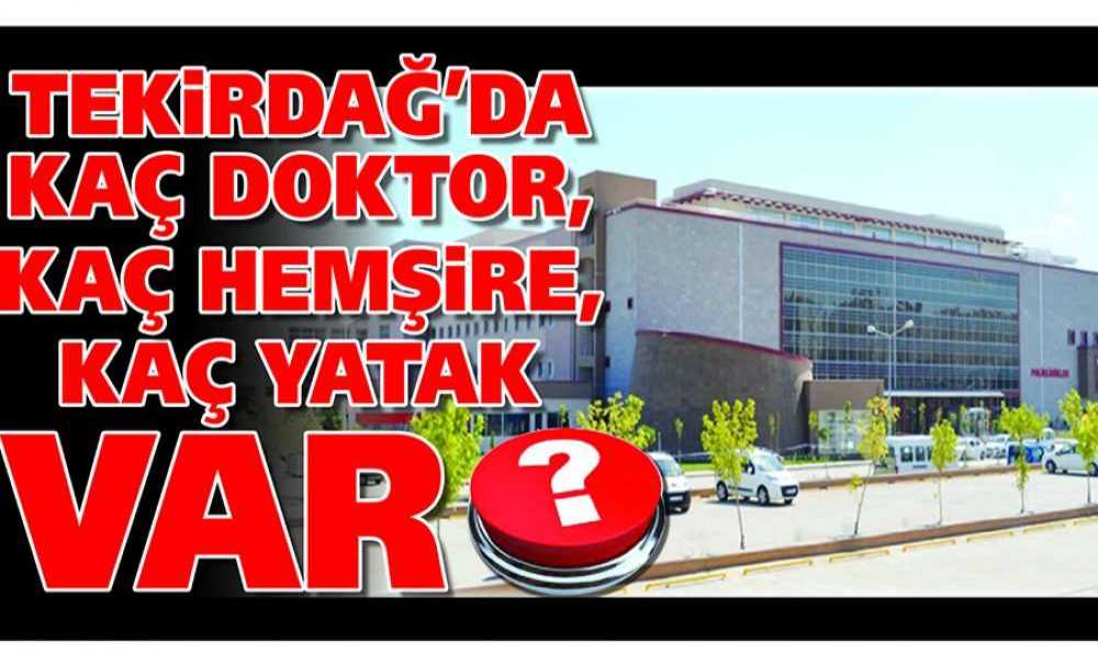 Tekirdağ'da Kaç Doktor, Kaç Hemşire, Kaç Yatak Var?
