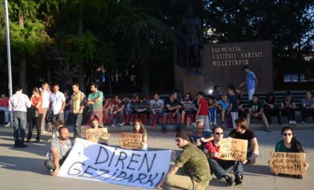 Gezi Parkına Çorlu'dan Destek