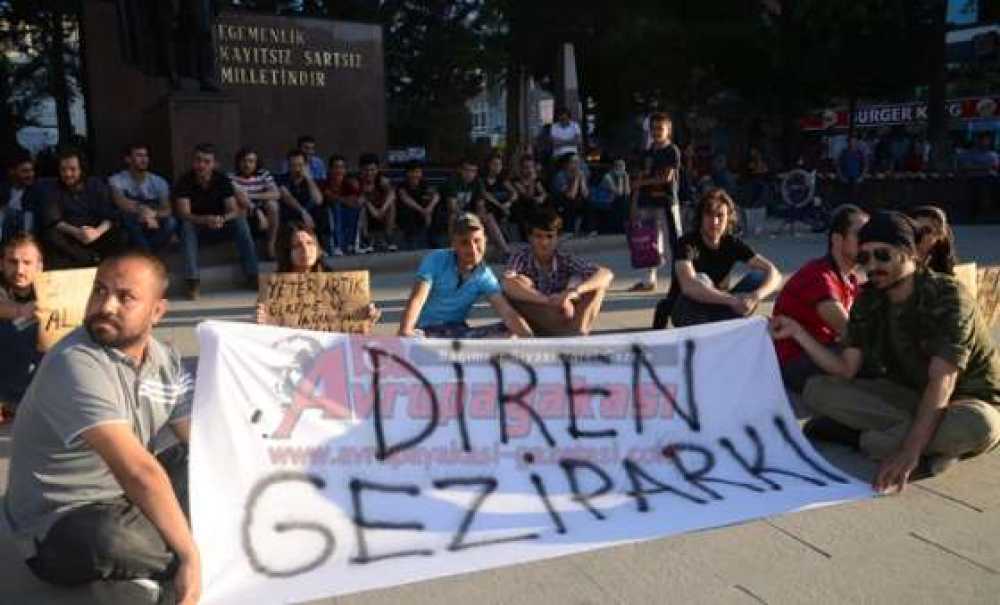 Gezi Parkına Çorlu'dan Destek