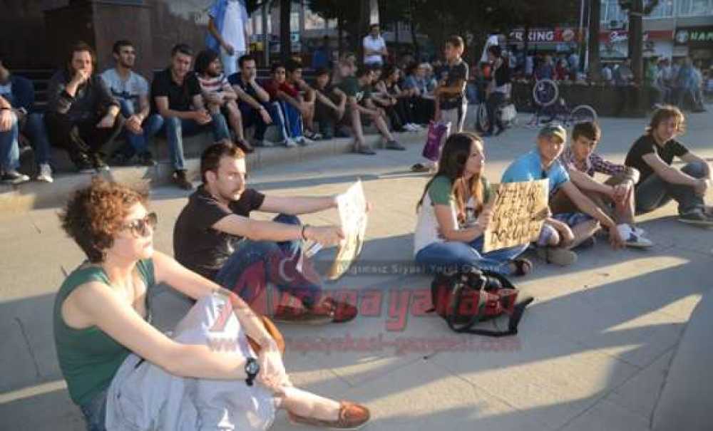 Gezi Parkına Çorlu'dan Destek
