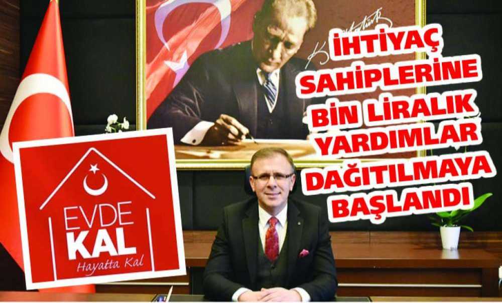 İhtiyaç Sahiplerine Bin Liralık Yardımlar Dağıtılmaya Başlandı