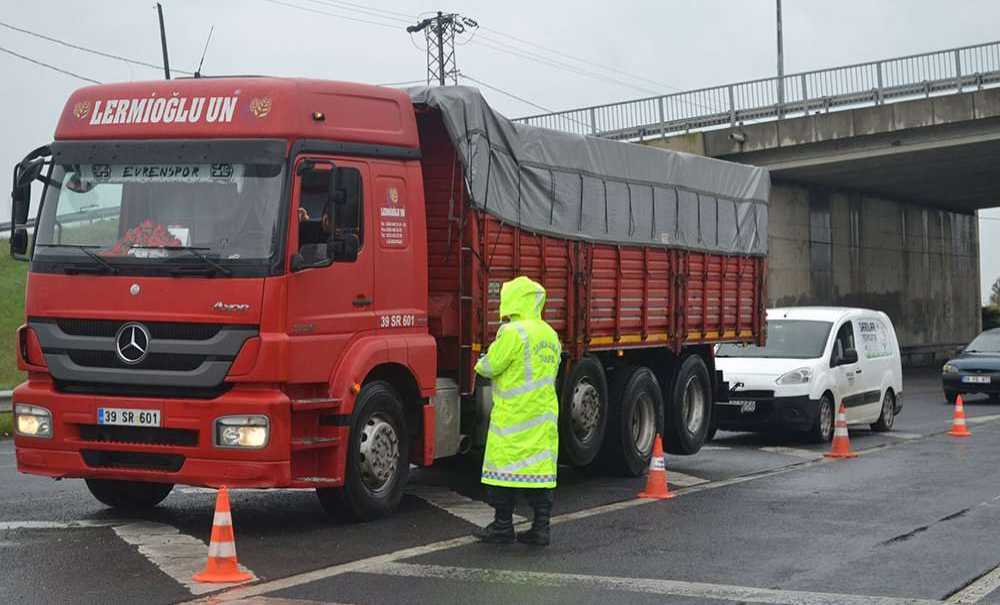 Tekirdağ'a Araç Giriş Çıkışları Kısıtlandı