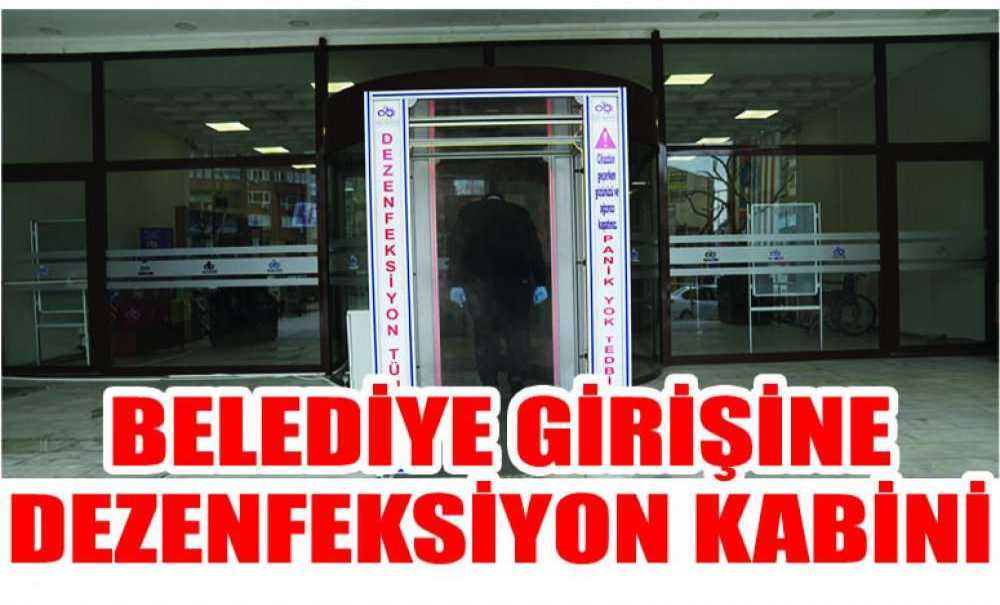 Belediye Girişine Dezenfeksiyon Kabini