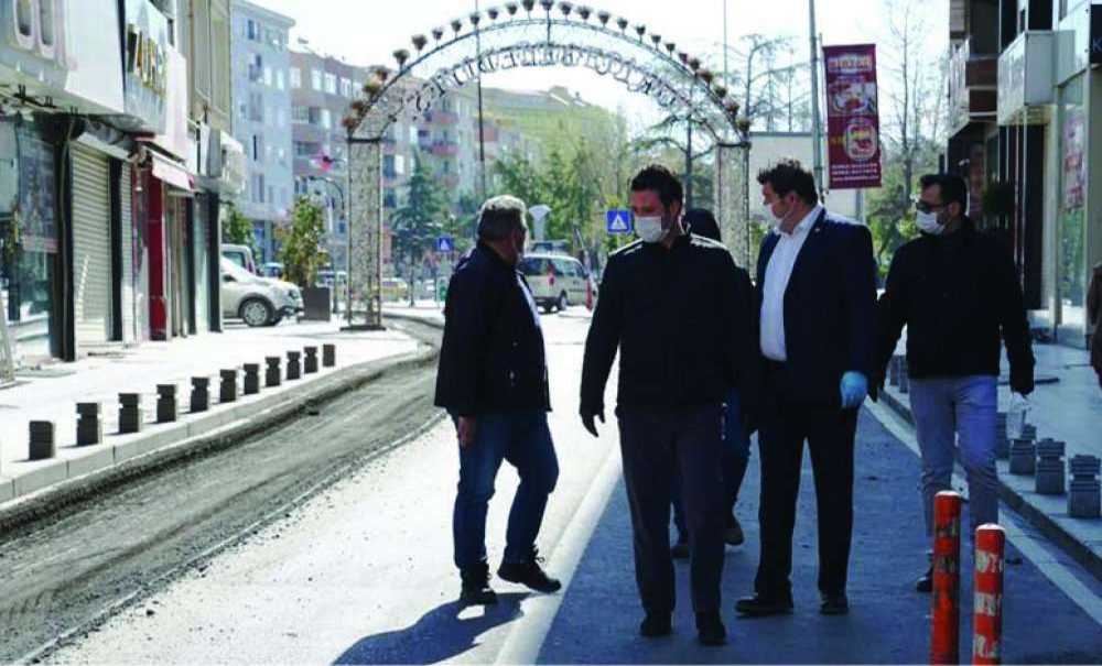 Kumyol Caddesi'nde Çalışma Başlatıldı