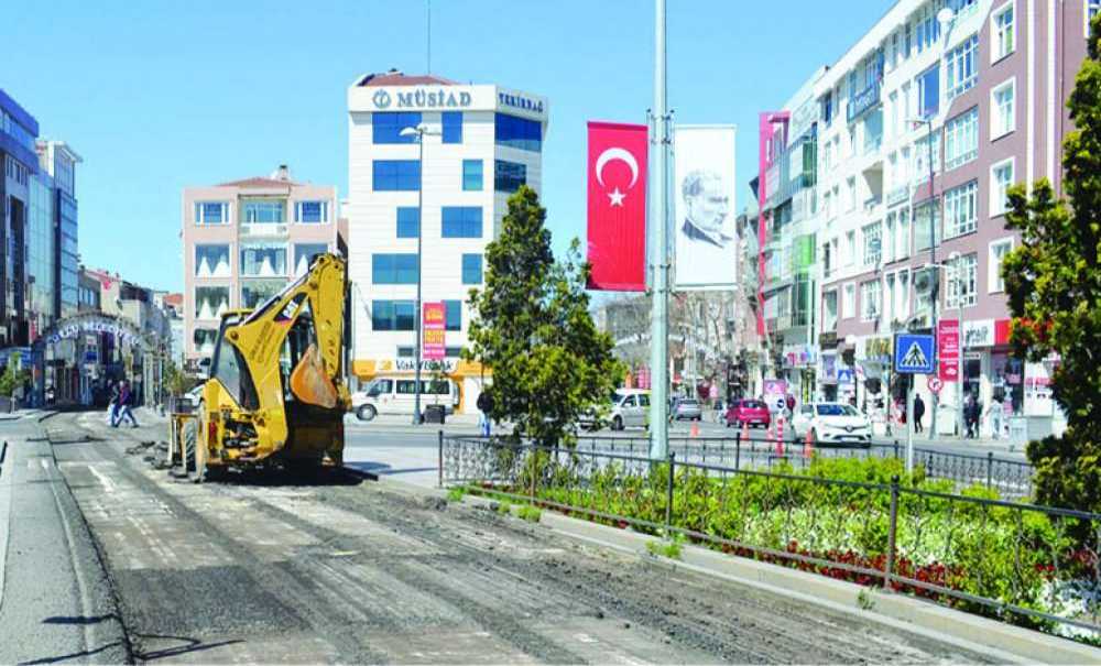 Kumyol Caddesi'nde Çalışma Başlatıldı