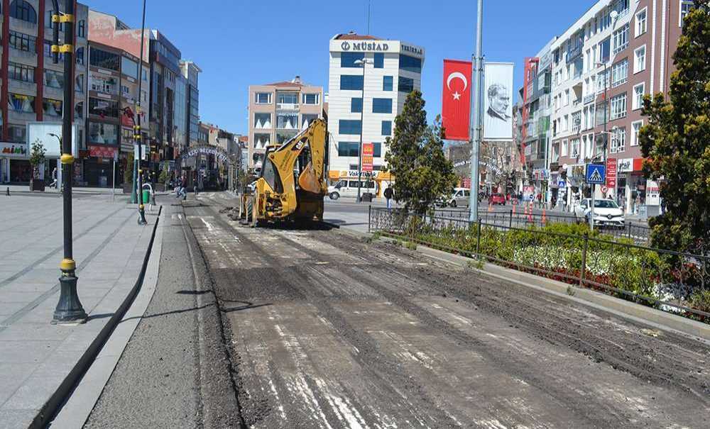 Kumyol Caddesi'nde Çalışma Başlatıldı