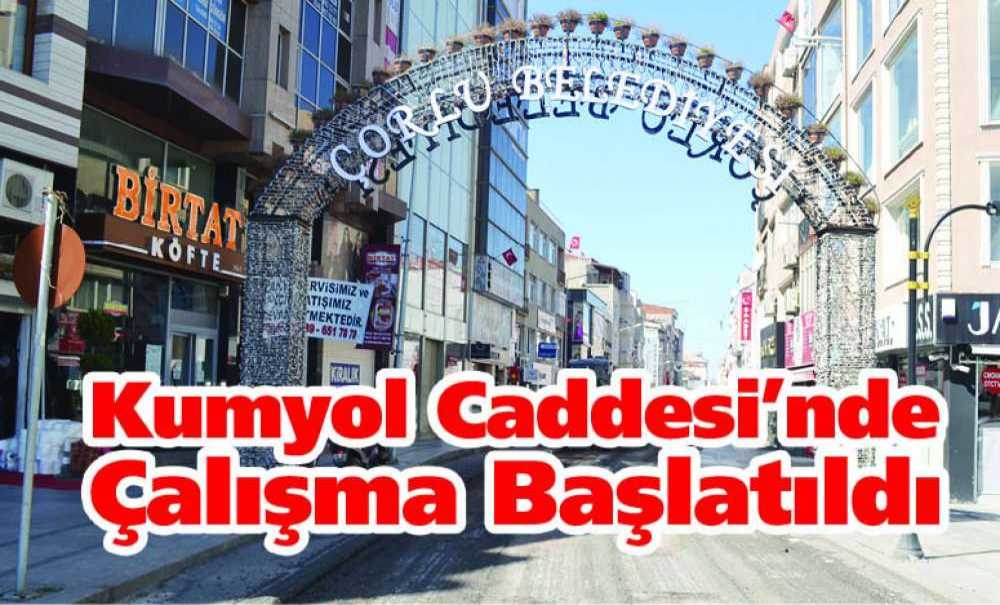 Kumyol Caddesi'nde Çalışma Başlatıldı