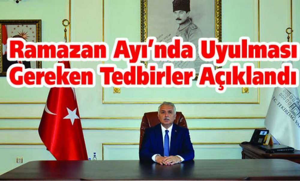 Ramazan Ayı'nda Uyulması Gereken Tedbirler Açıkladı