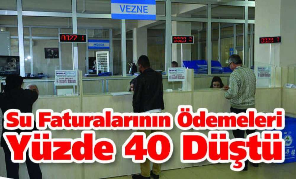 Su Faturalarının Ödemeleri Yüzde 40 Düştü