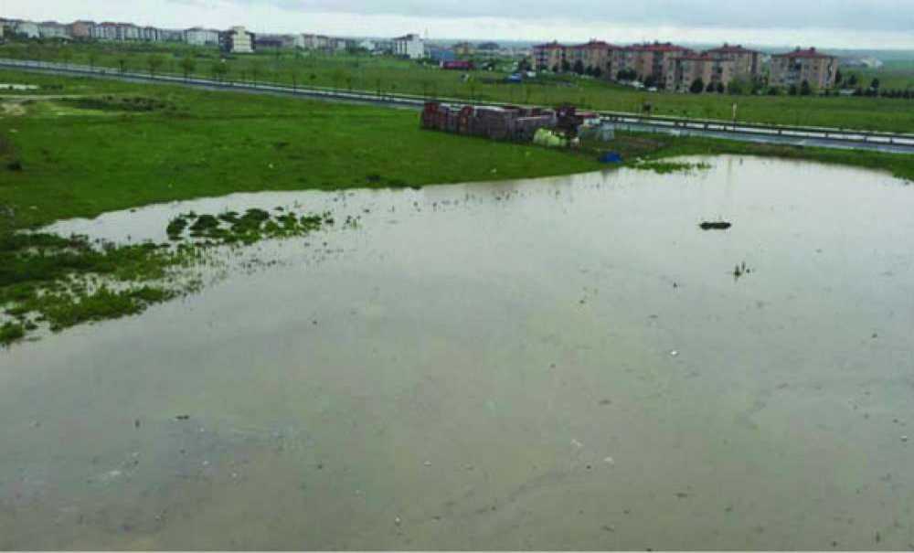 Yağıştan Dolayı Çorlu'da Yapay Göletler Oluştu