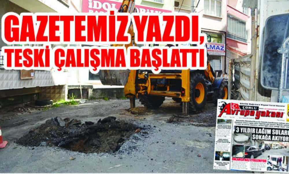 Gazetemiz Yazdı, Teski Çalışma Başlattı
