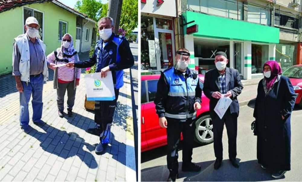 Büyükşehir Belediyesi Maske Dağıttı