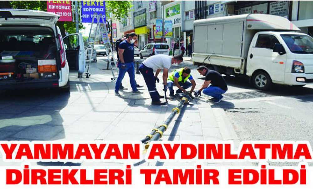 Yanmayan Aydınlatma Direkleri Tamir Edildi