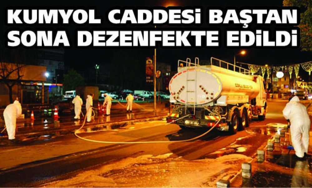 Kumyol Caddesi Baştan Sona Dezenfekte Edildi