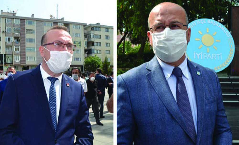 Partiler Atatürk Anıtına Çelenk Sundu