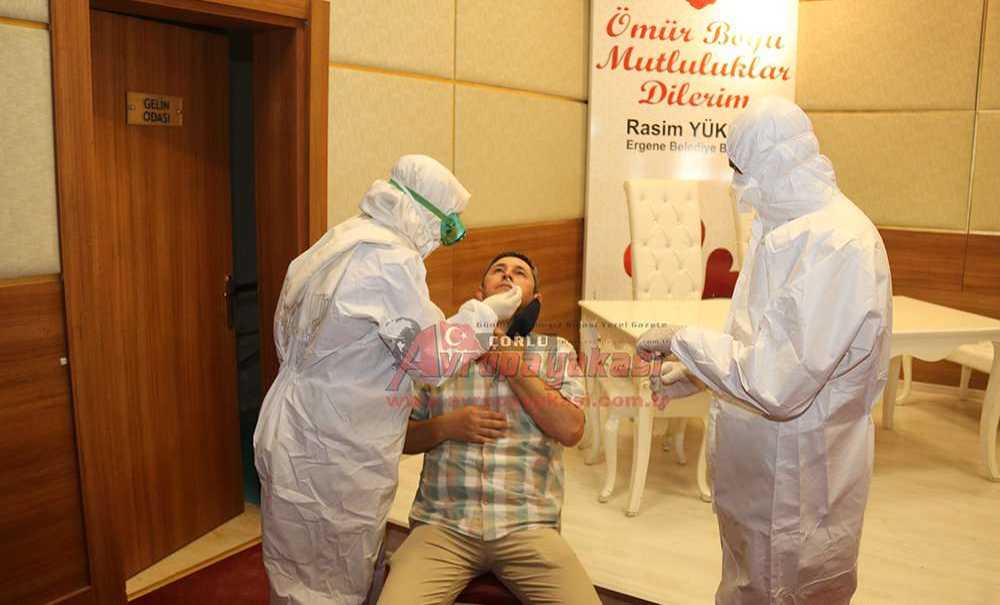 Ergene Belediyesi'nde Covid-19 Testi Yapıldı