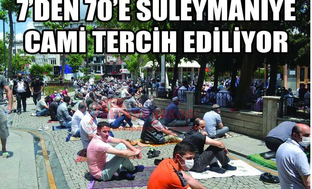 7'den 70'e Süleymaniye Cami Tercih Ediliyor