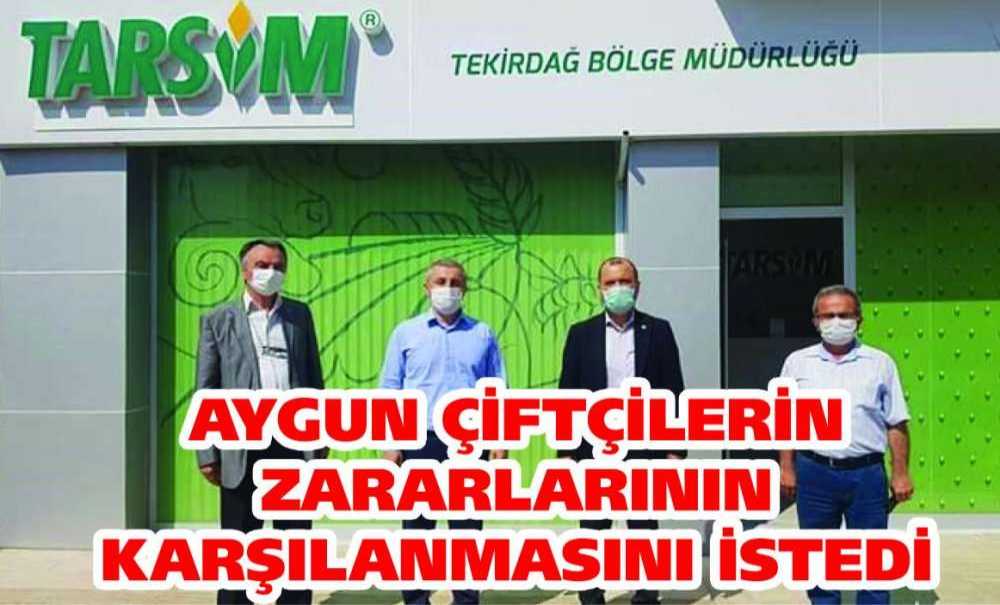 Aygun Çiftçilerin Zararlarının Karşılanmasını İstedi