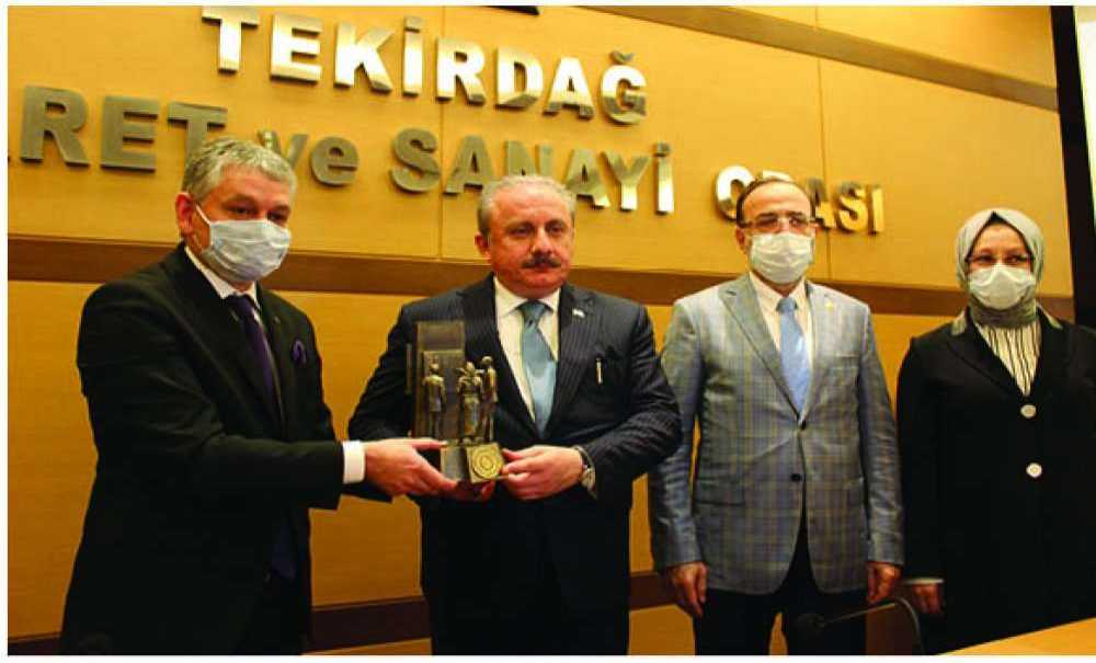 Tbmm Başkanı Şentop'tan Tekirdağ Tso'ya Ziyaret