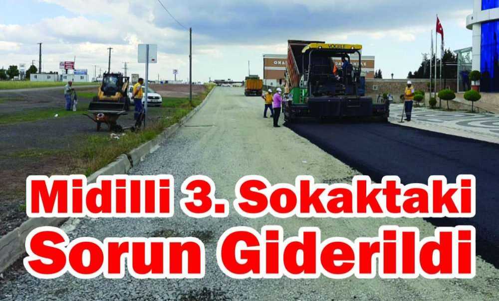 Midilli 3. Sokaktaki Sorun Giderildi