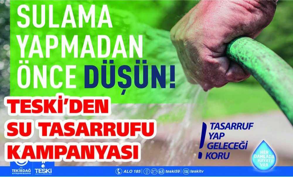 Teski'den Su Tasarrufu Kampanyası