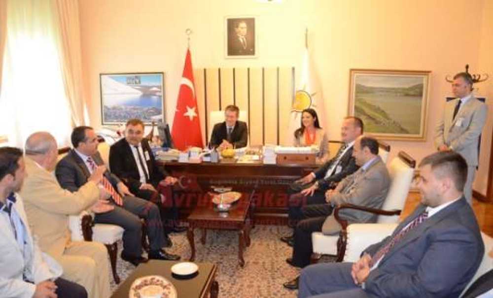 Çorlu Gazeteciler Derneği Üyeleri Adalet Bakanı Sadullah Ergin Ile Görüştü