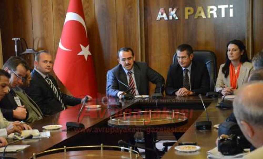 Çorlu Gazeteciler Derneği Üyeleri Adalet Bakanı Sadullah Ergin Ile Görüştü